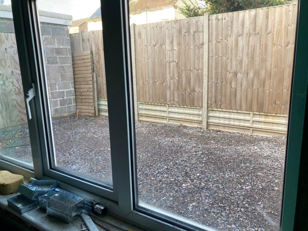 View of rear courtyard garden