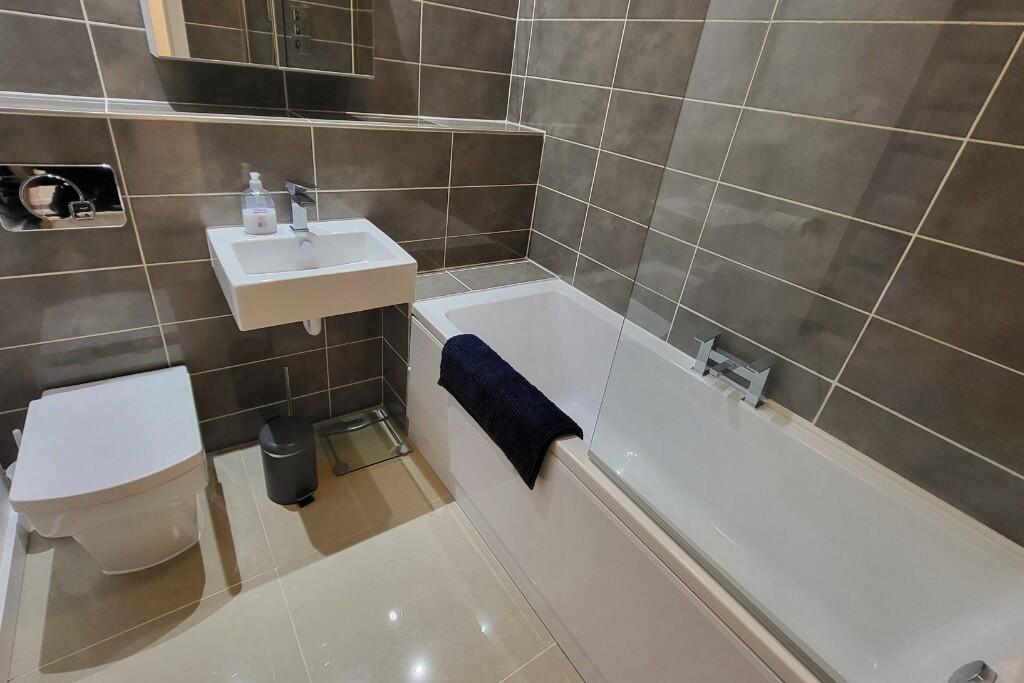Fully Tiled Bathroom