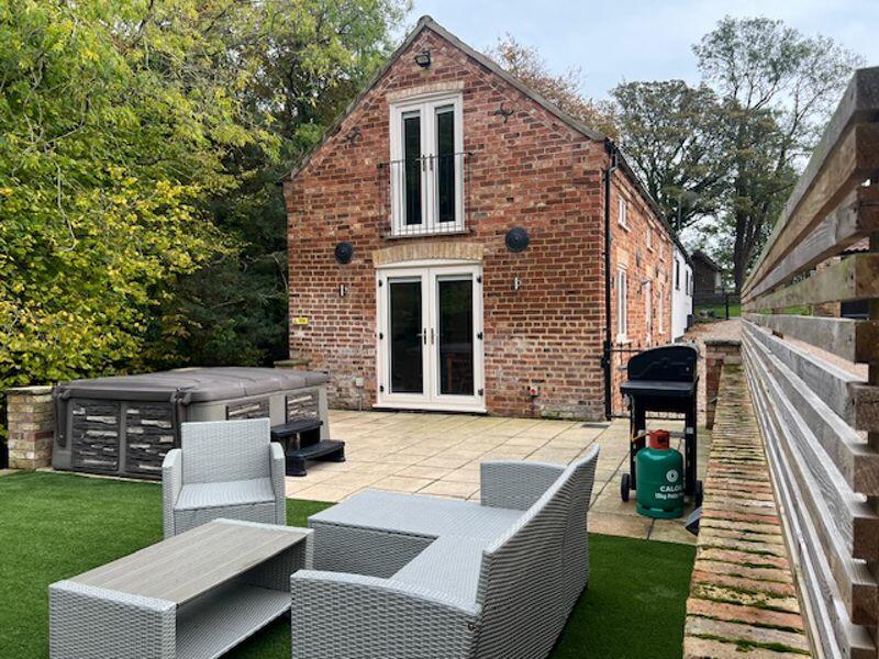 Angled view from garden