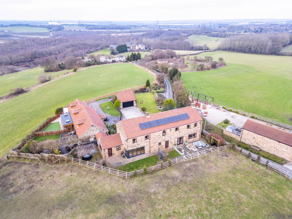 Ariel view of the house 