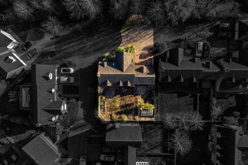 Aerial view of home