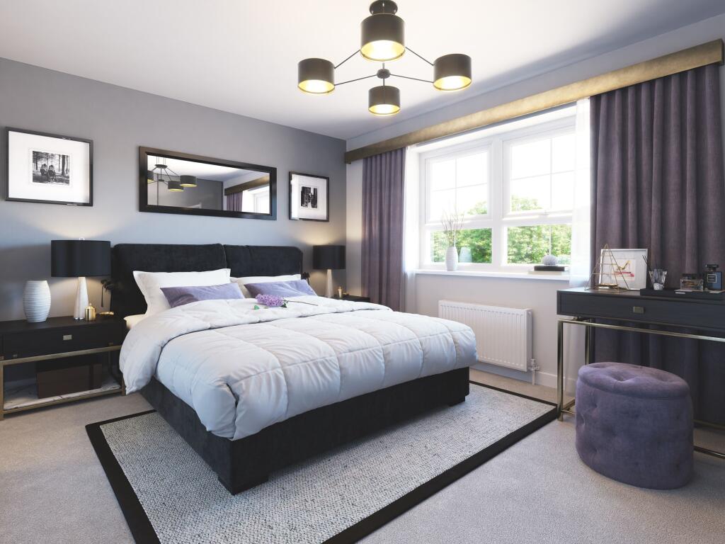 Tewkesbury master bedroom CGI