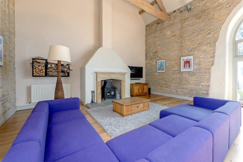 look at the fireplace