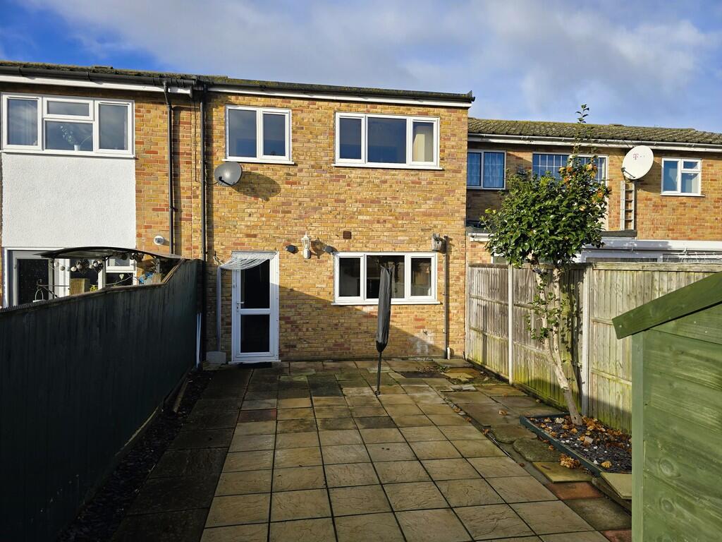 Rear of property ...