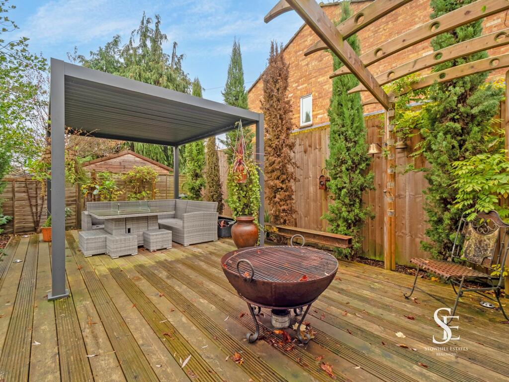 Pergola and decking area