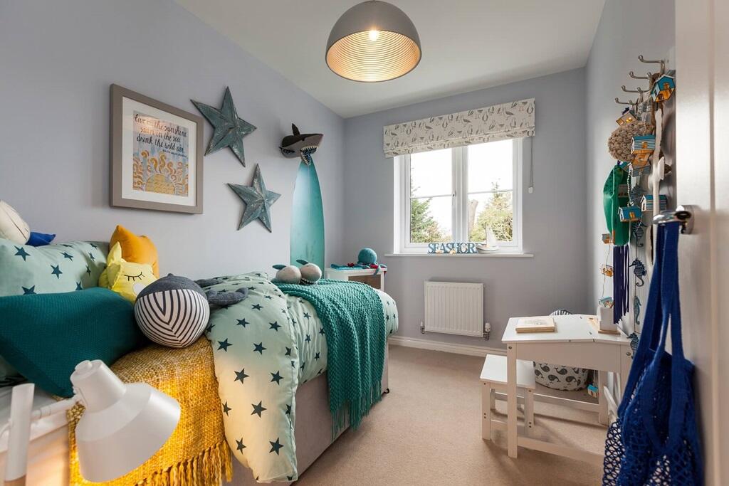 Bedroom 3 is well-suited to a child or even a home office