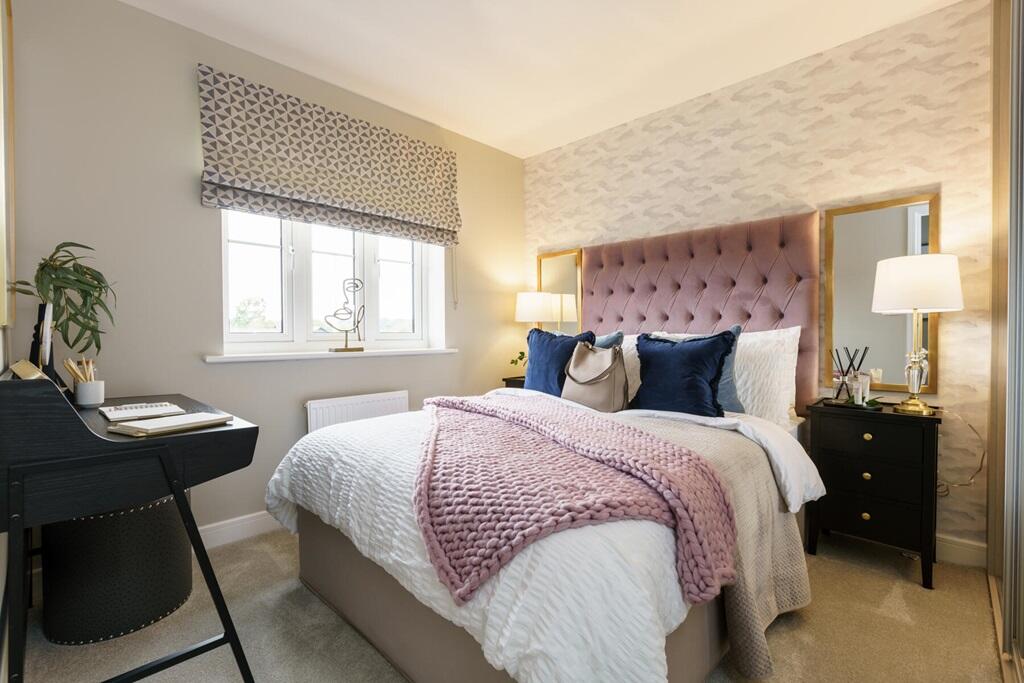 A double bedroom with space for storage