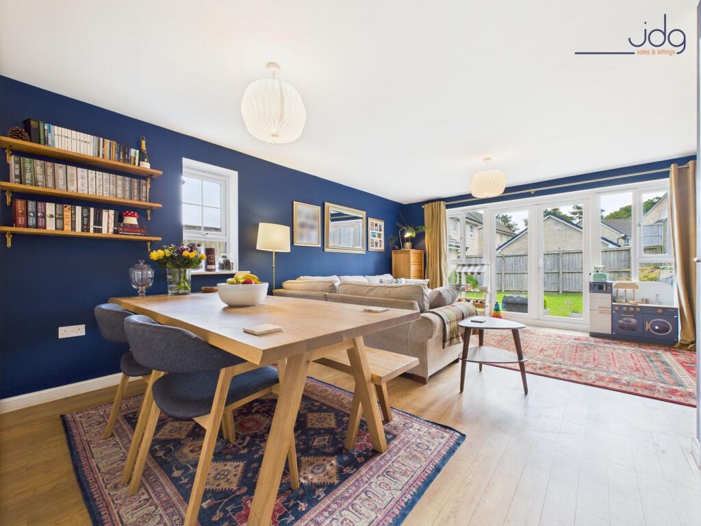 Open-plan lounge and dining room