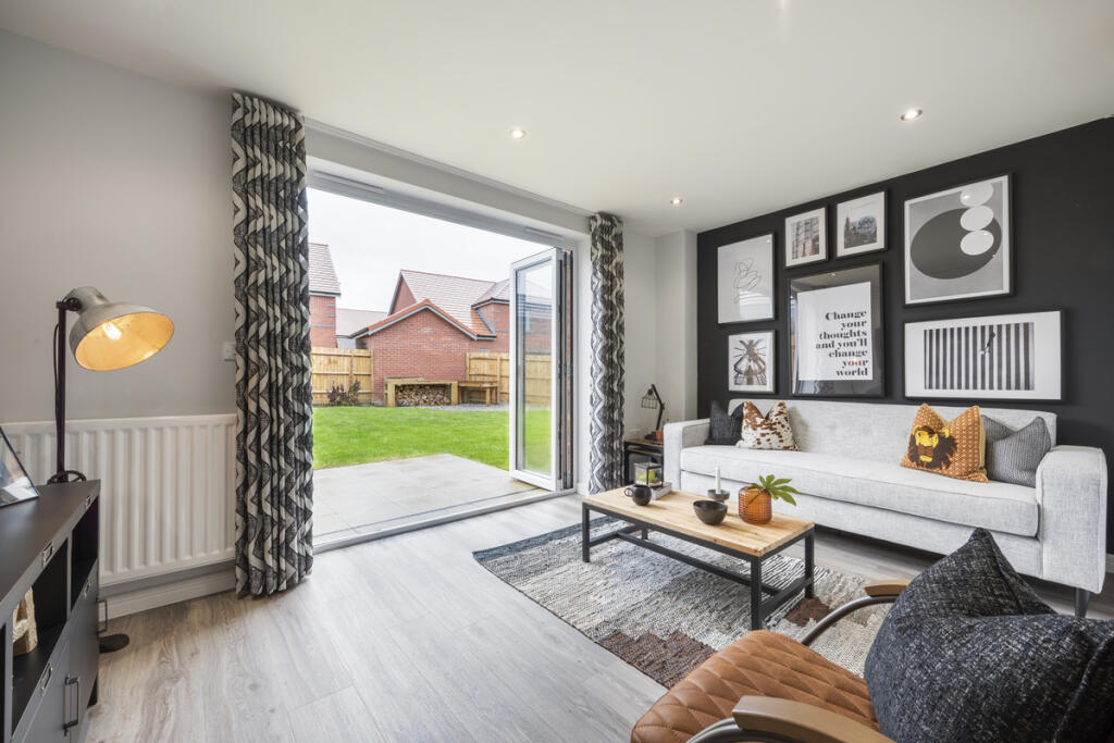 Indicative Living Room, Contemporary Modern Decoration