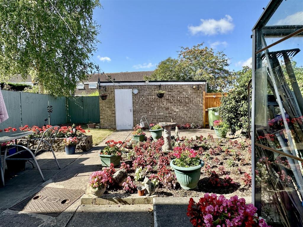 rear garden &amp; garage