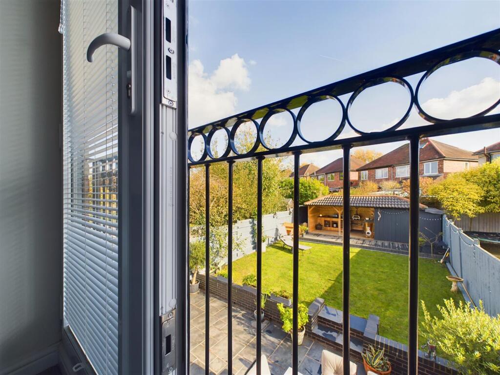 Juliet Balcony view from Bedroom one