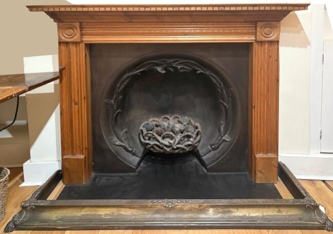 fireplace breakfast room