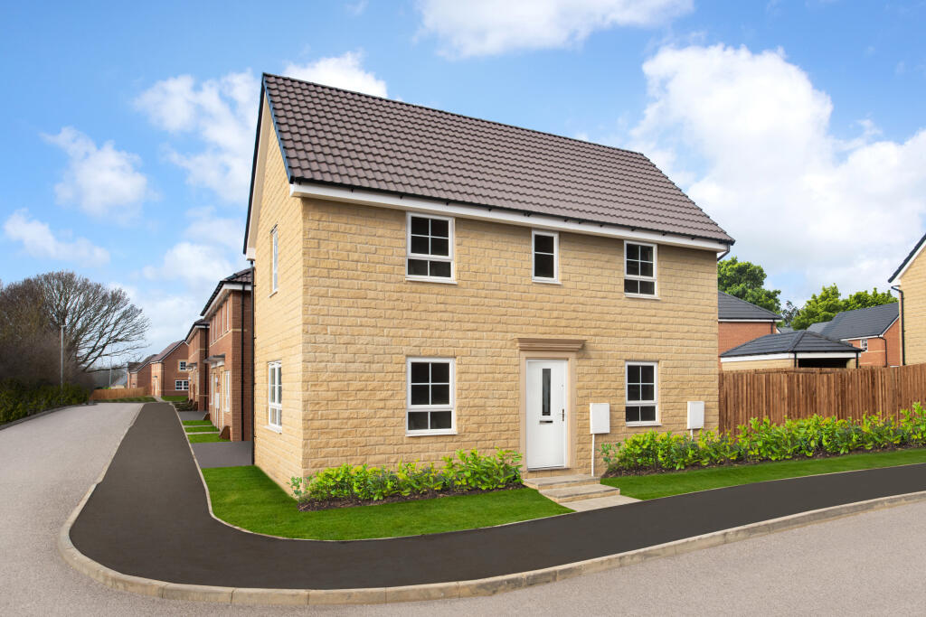 Outside view stone built 3 bedroom detached Moresby home