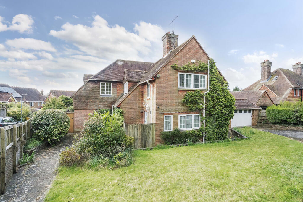 Front elevation and front garden