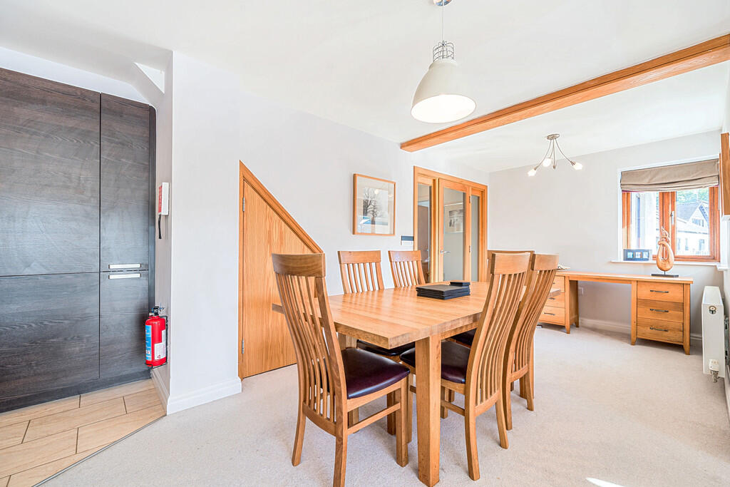 Open plan dining ...