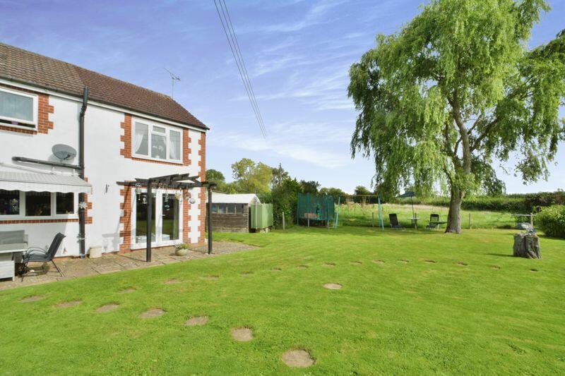 Rear view, garden, and open views