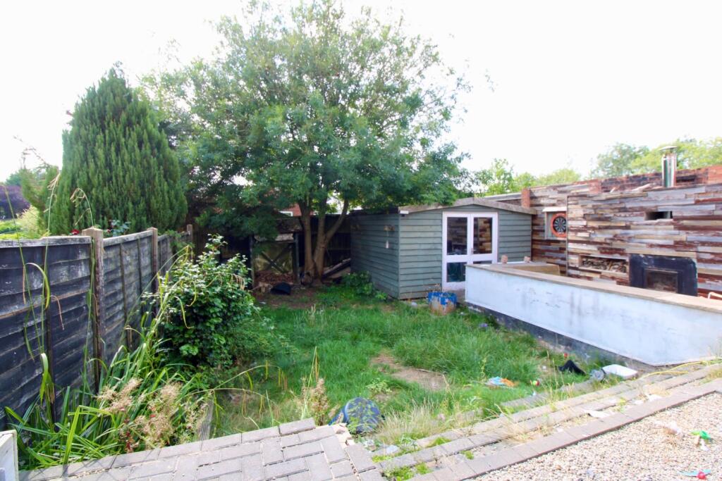 Garden at back