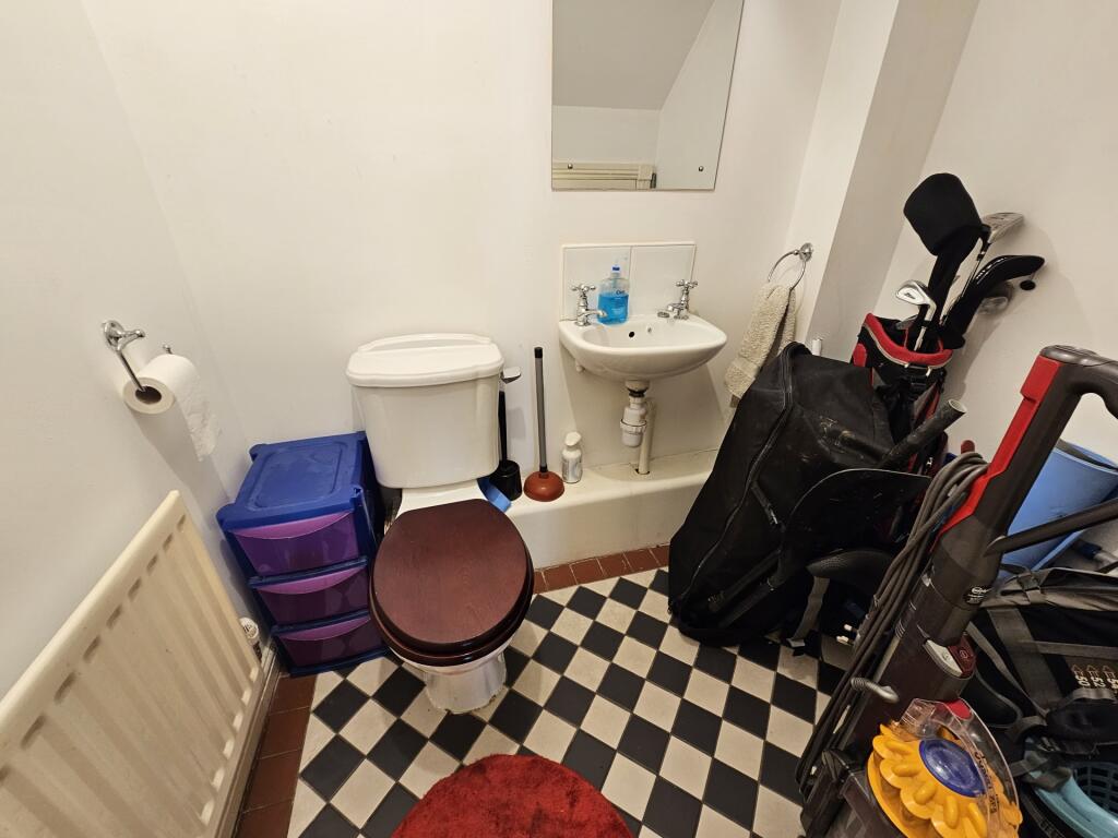 Compact and functional small single toilet room...