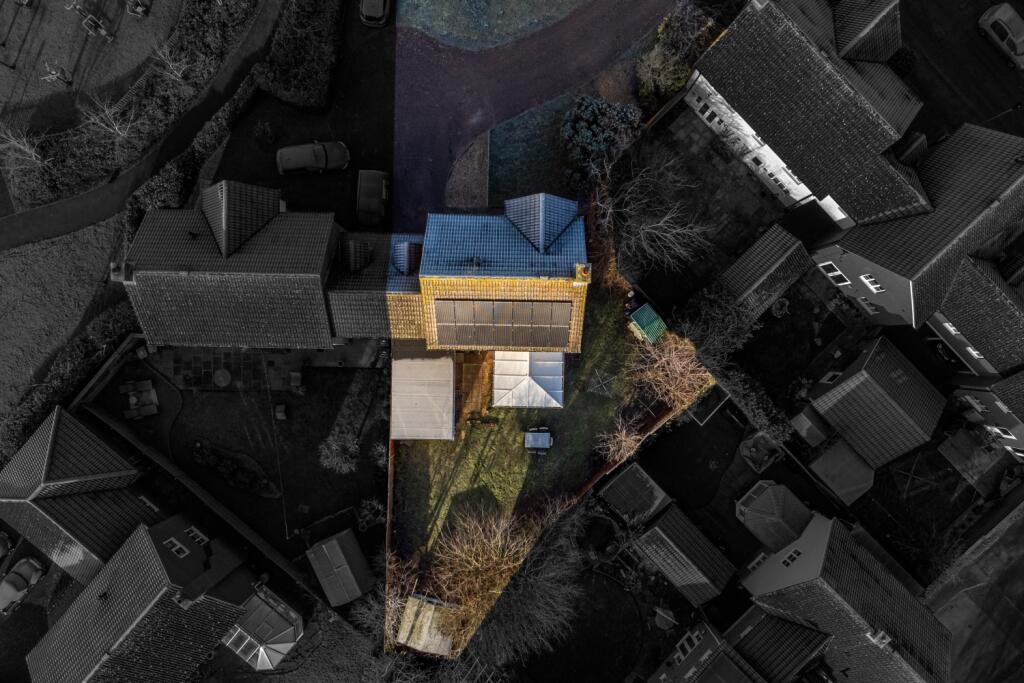 Aerial view of home