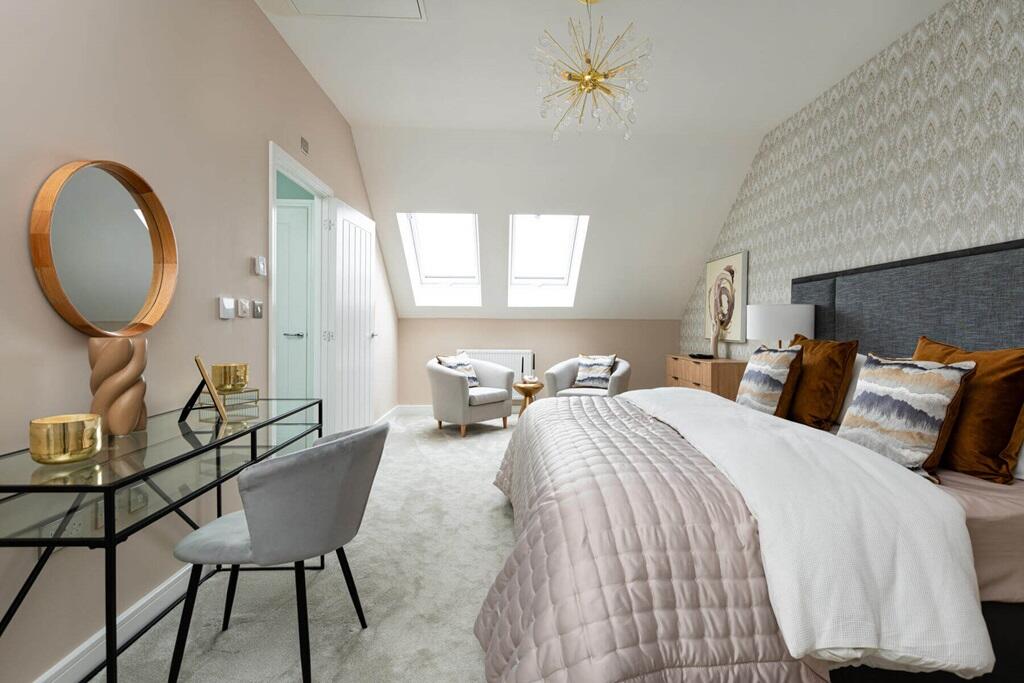 The main bedroom of the Owlerton offer a spacious oasis away from the rest of the home