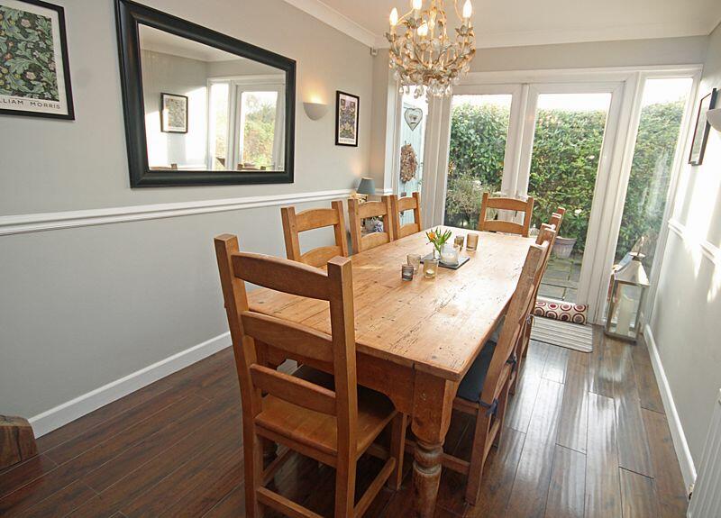 Dining room with doors to garden