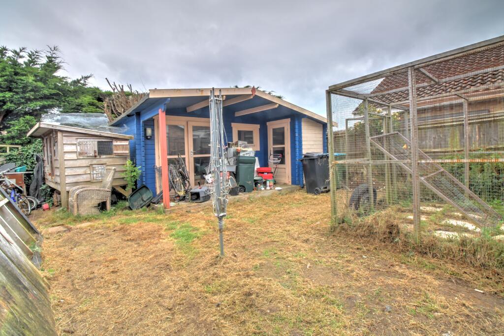 South facing garden and cabin
