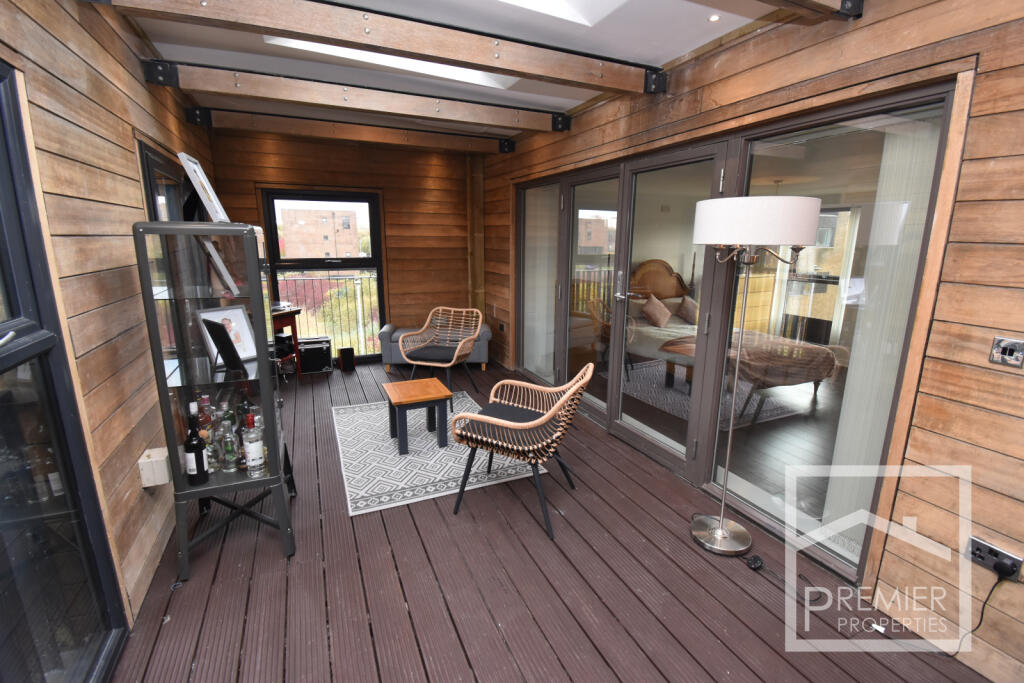 Converted roof terrace