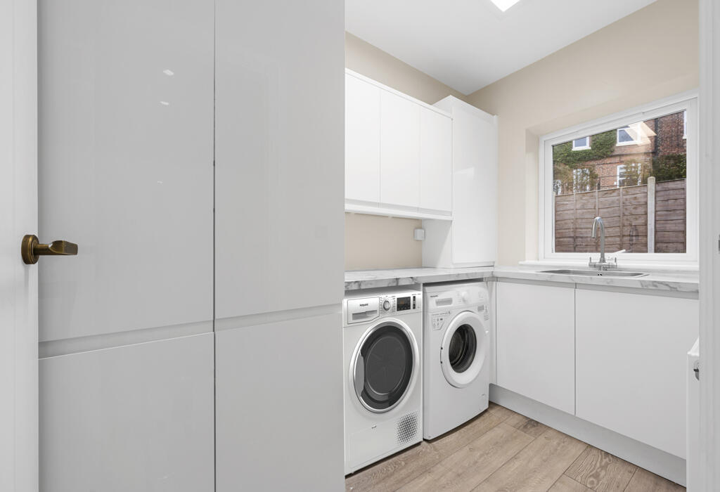 Spacious laundry room
