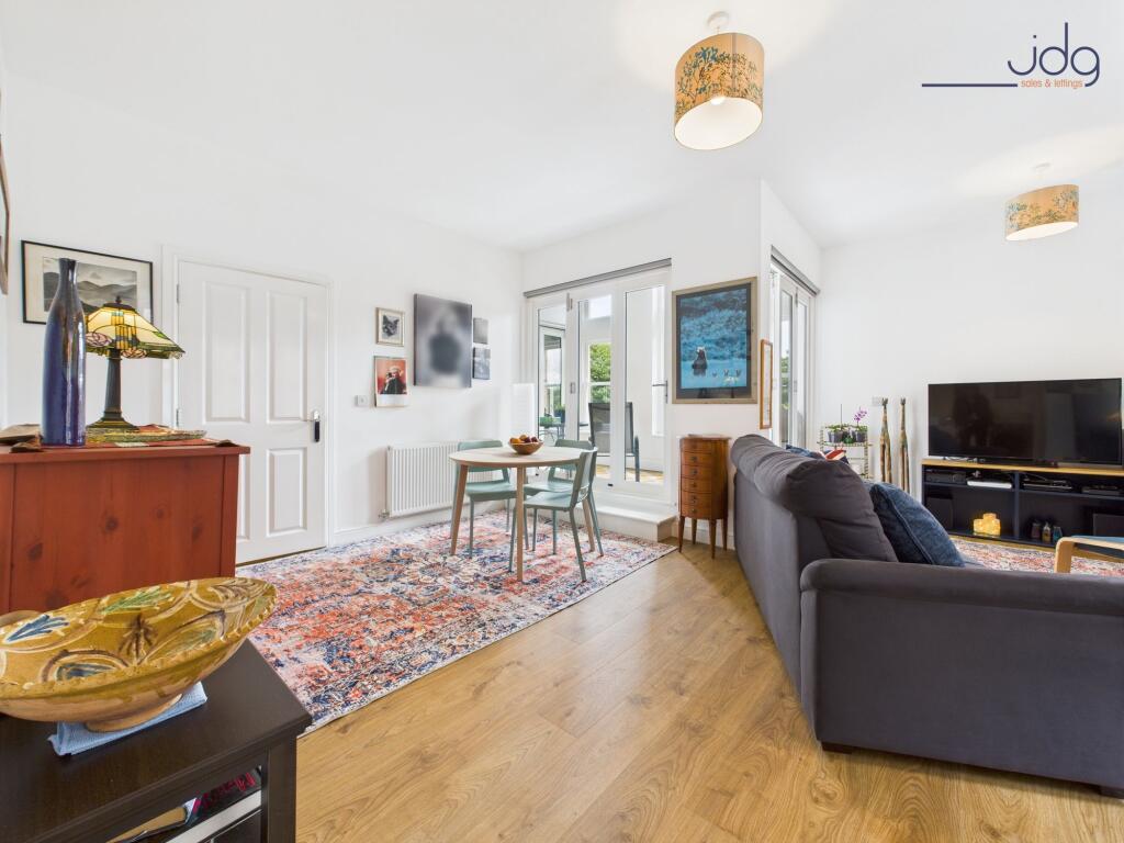 Open Plan Kitchen, Living, Dining with entrance to the balcony
