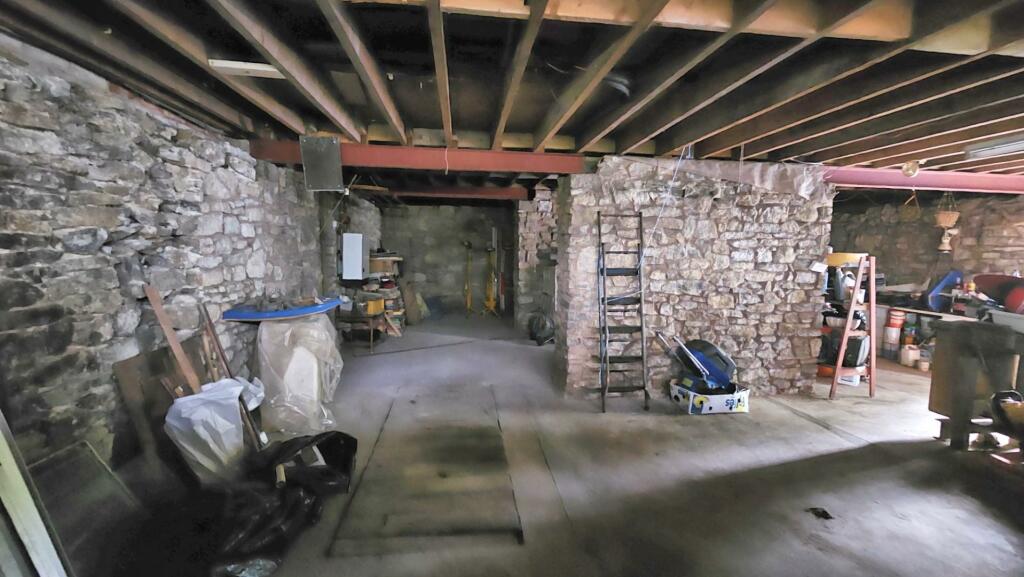 LOWER GROUND FLOOR GARAGE AND BASEMENT