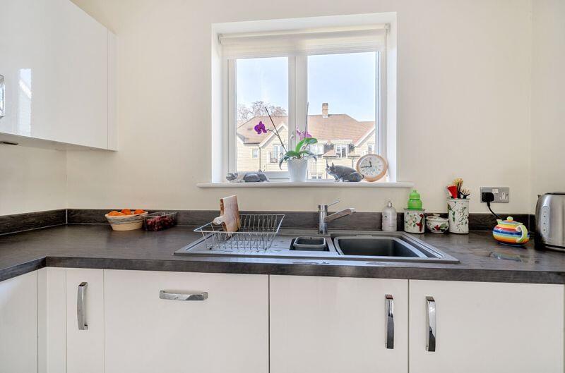 West-facing kitchen window