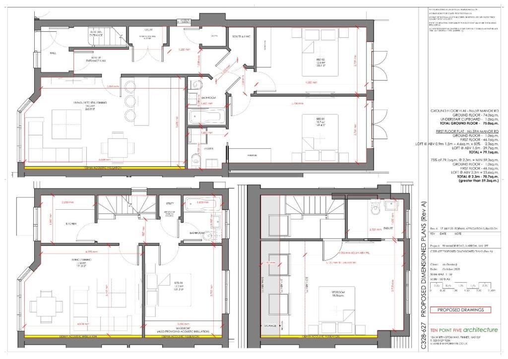 Plans for 2 flats permission granted 15184340-1 (1