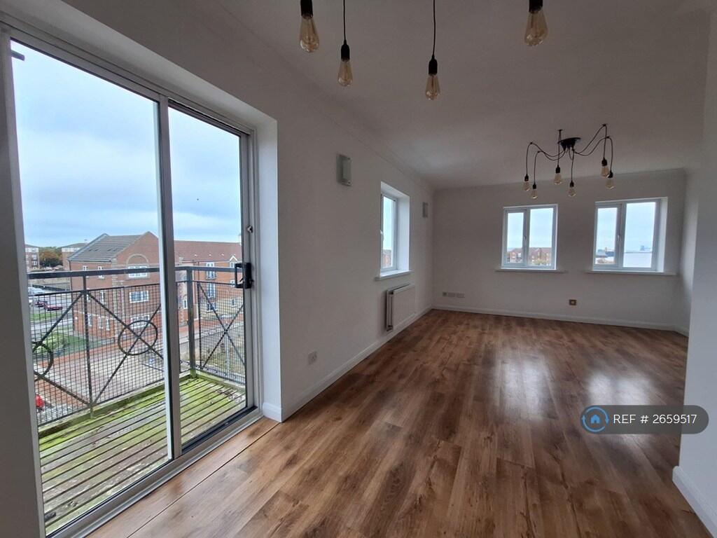 Spacious Airy Living Room And Dining Area