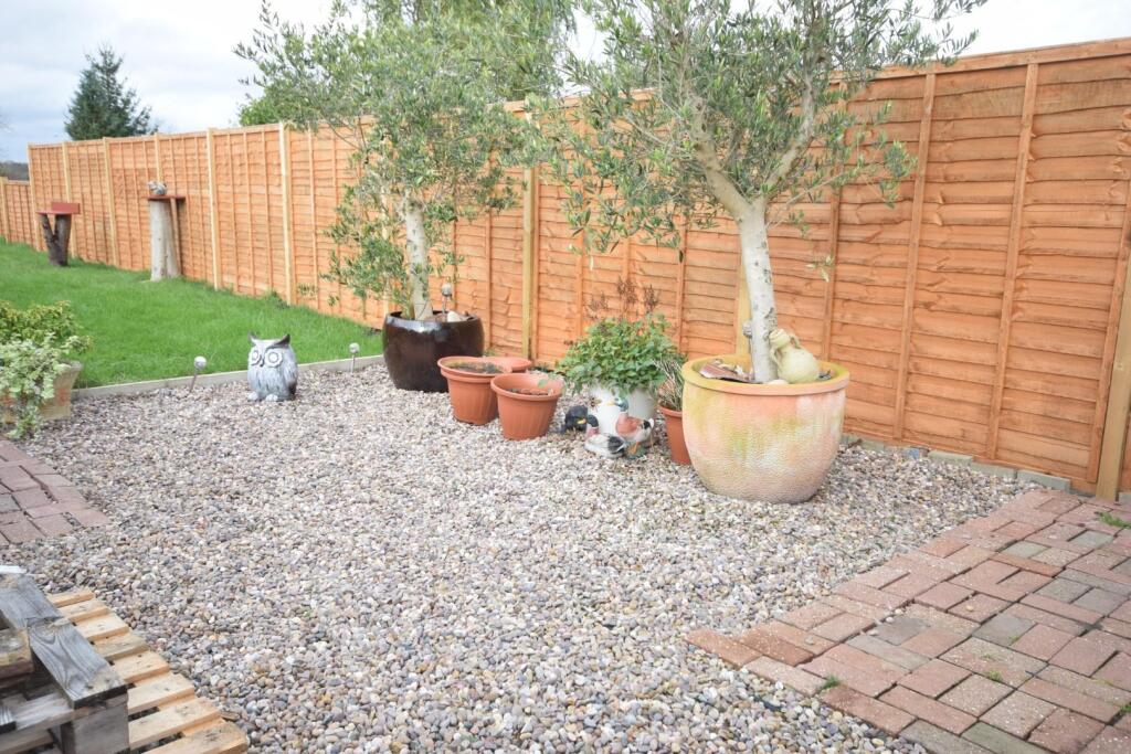 Gravel patio area