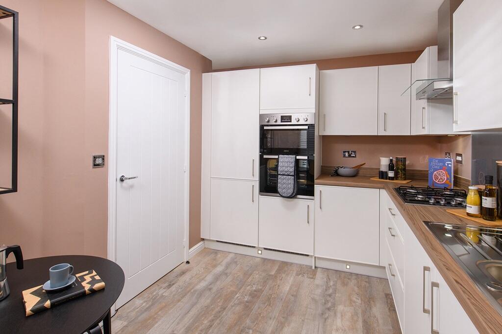 A clean contemporary kitchen awaits