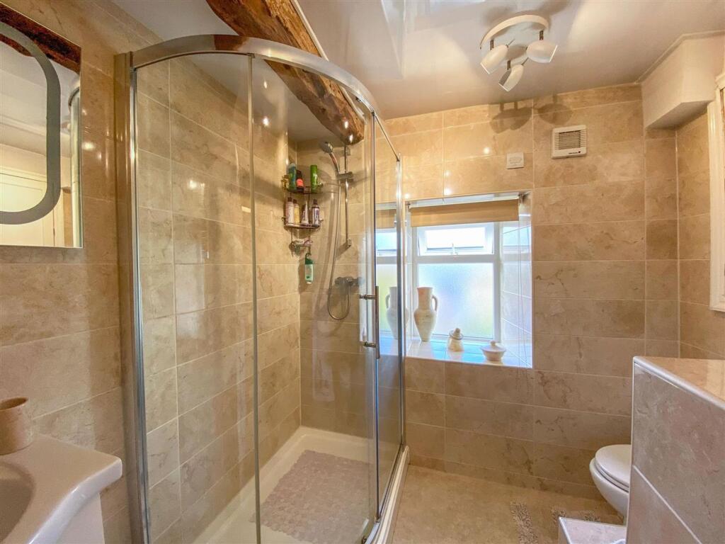 The stylish shower room
