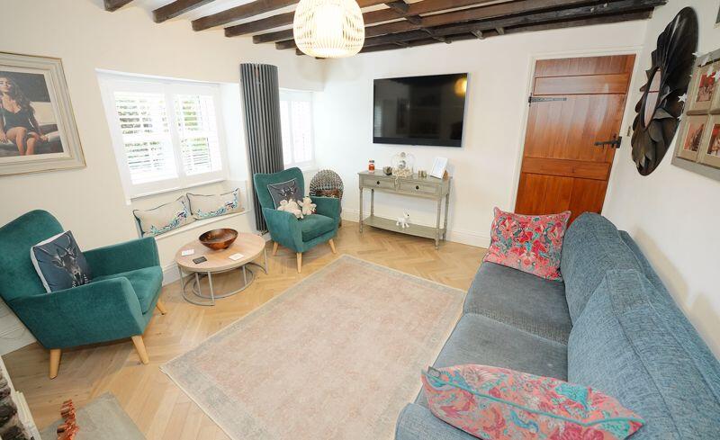 Exposed beams and plank doors