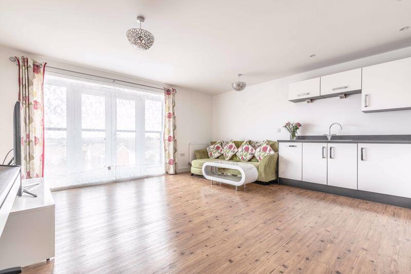 Living room open to Kitchen