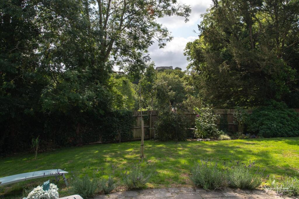 Views of the castle from the garden