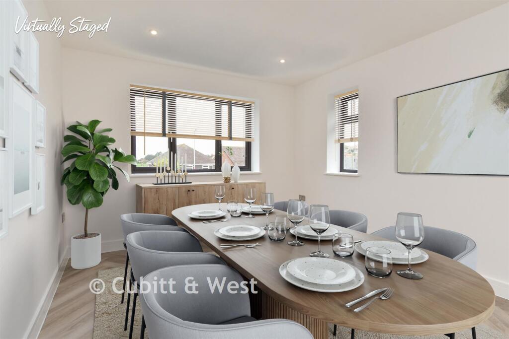 Dining Room Staged