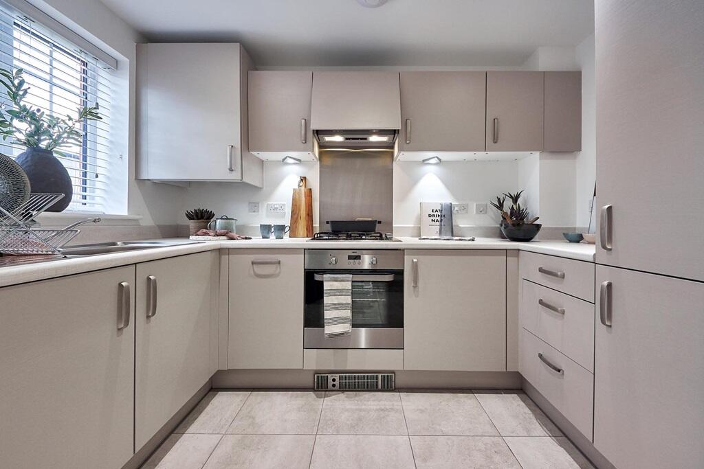 A contemporary kitchen