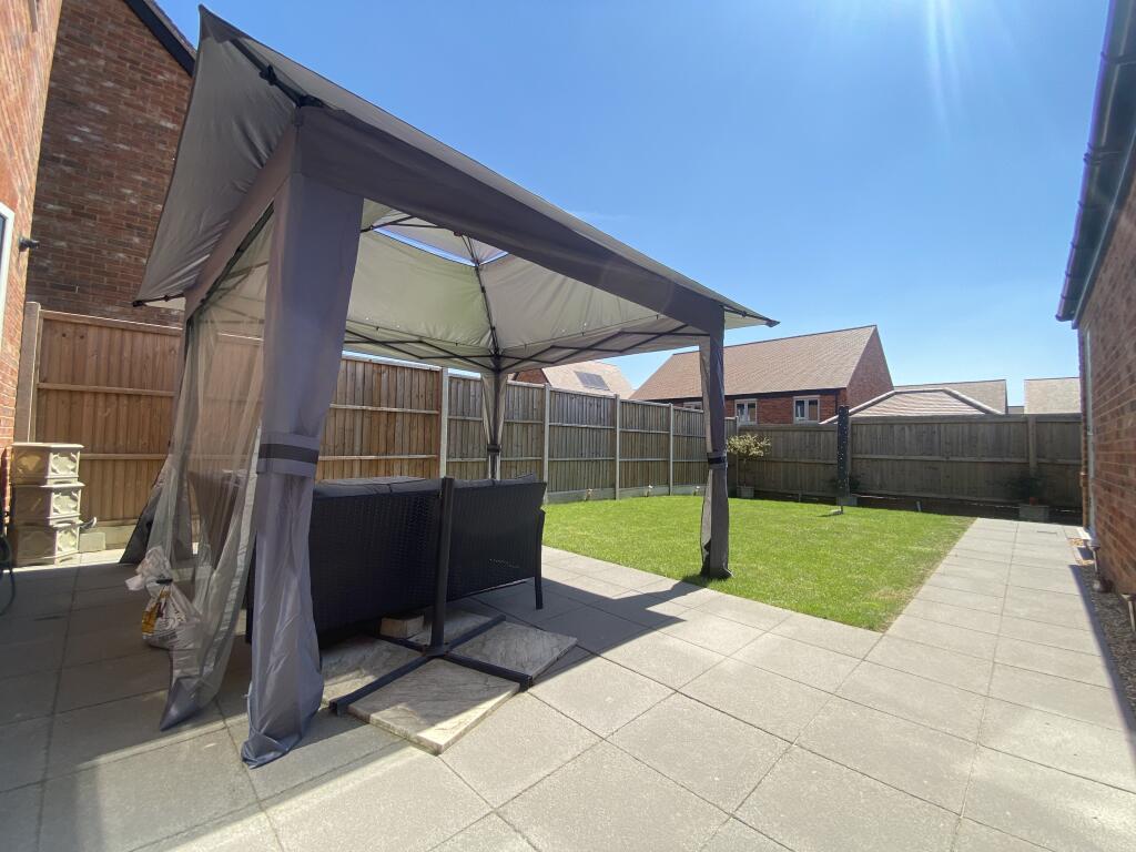 Rear Garden / Large Patio Area