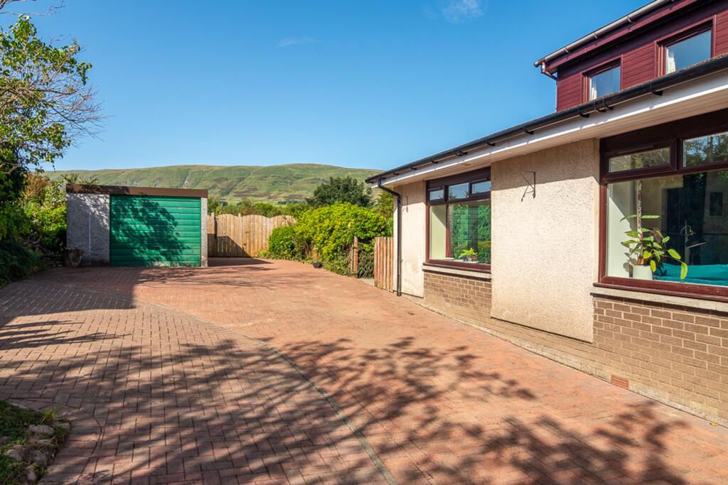 Driveway and garage