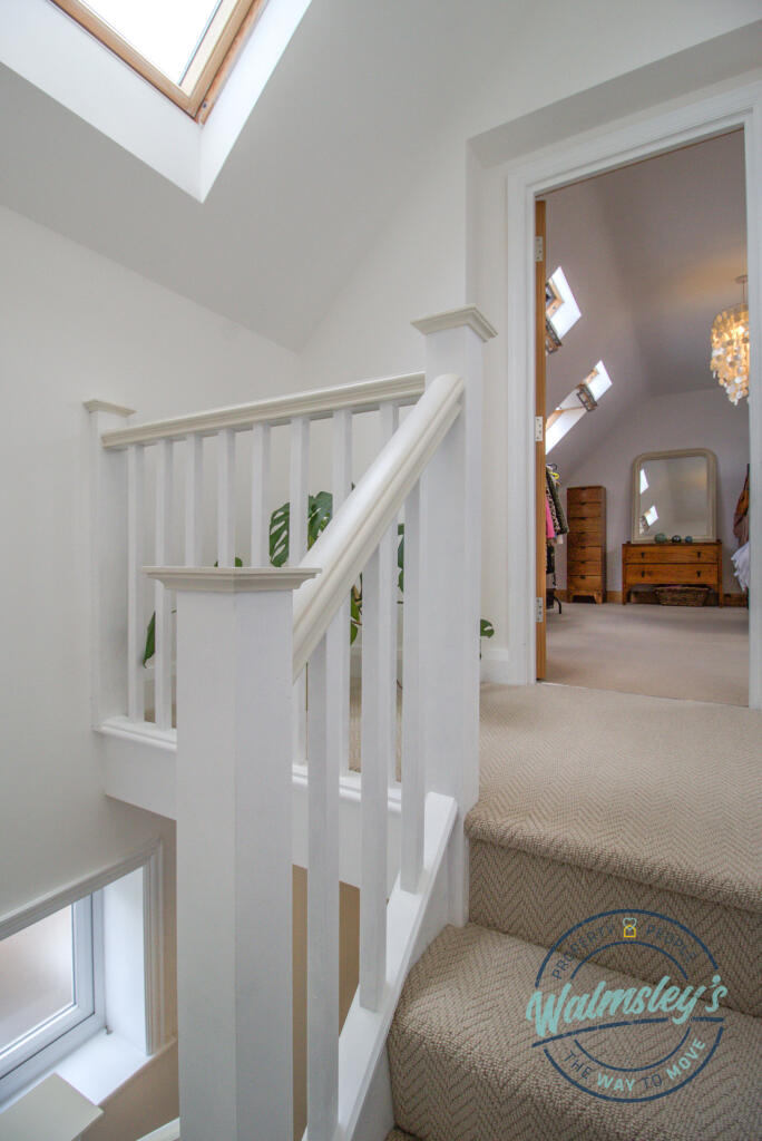 Portrait of landing towards loft bedroom