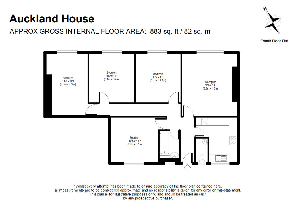 Auckland House, Flat