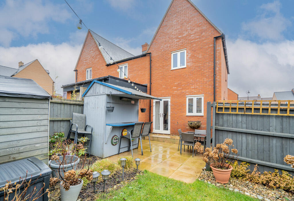 Rear of property