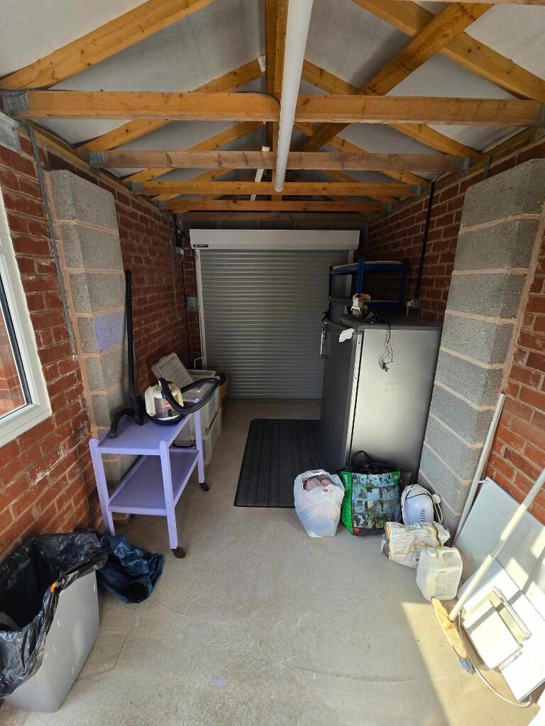 Inside garage