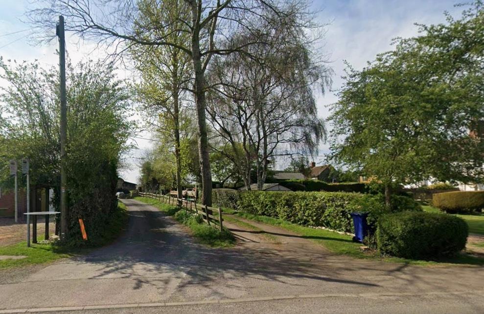 Driveway to the property