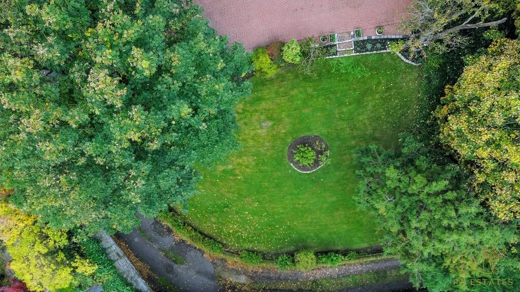 Aerial Front Garden.
