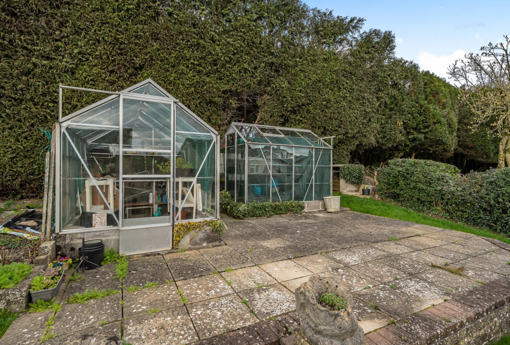 Patio and Greenhouse